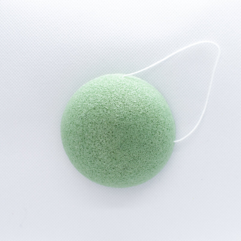 Green Konjac Facial Sponge by The Bristol Soap Company